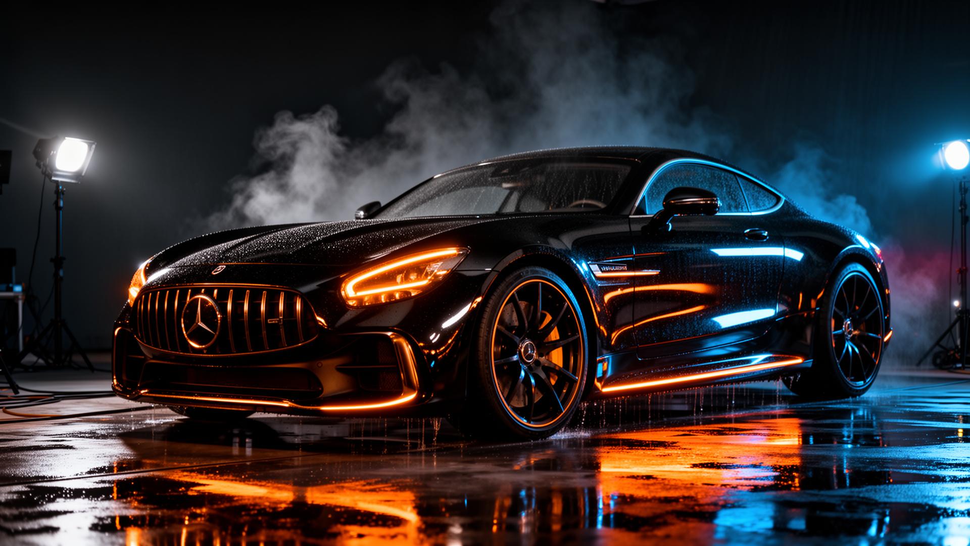Premium black sports car detailed by Packs Auto Shine in Wellsville PA